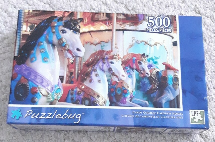 Puzzlebug Carousel Horse Puzzle 500 Pieces New Sealed