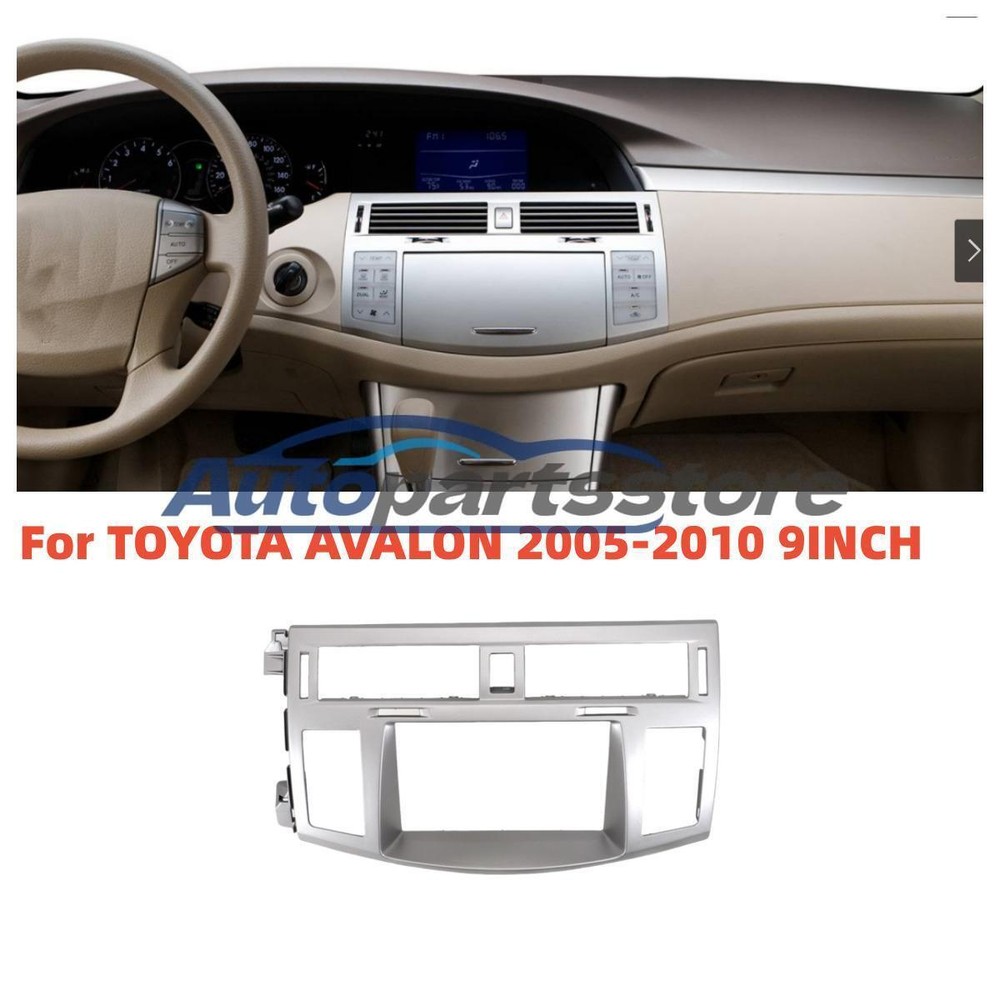 Chrome 9inch Car Stereo Radio Fascia Panel Frame Fit For Toyota Avalon 2005-2010