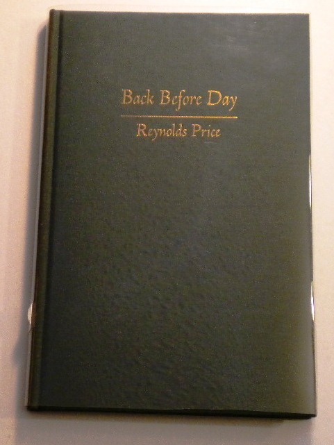 'Back Before Day' Reynolds Price Limited Edition/Signed/Numbered 1989 RARE-image