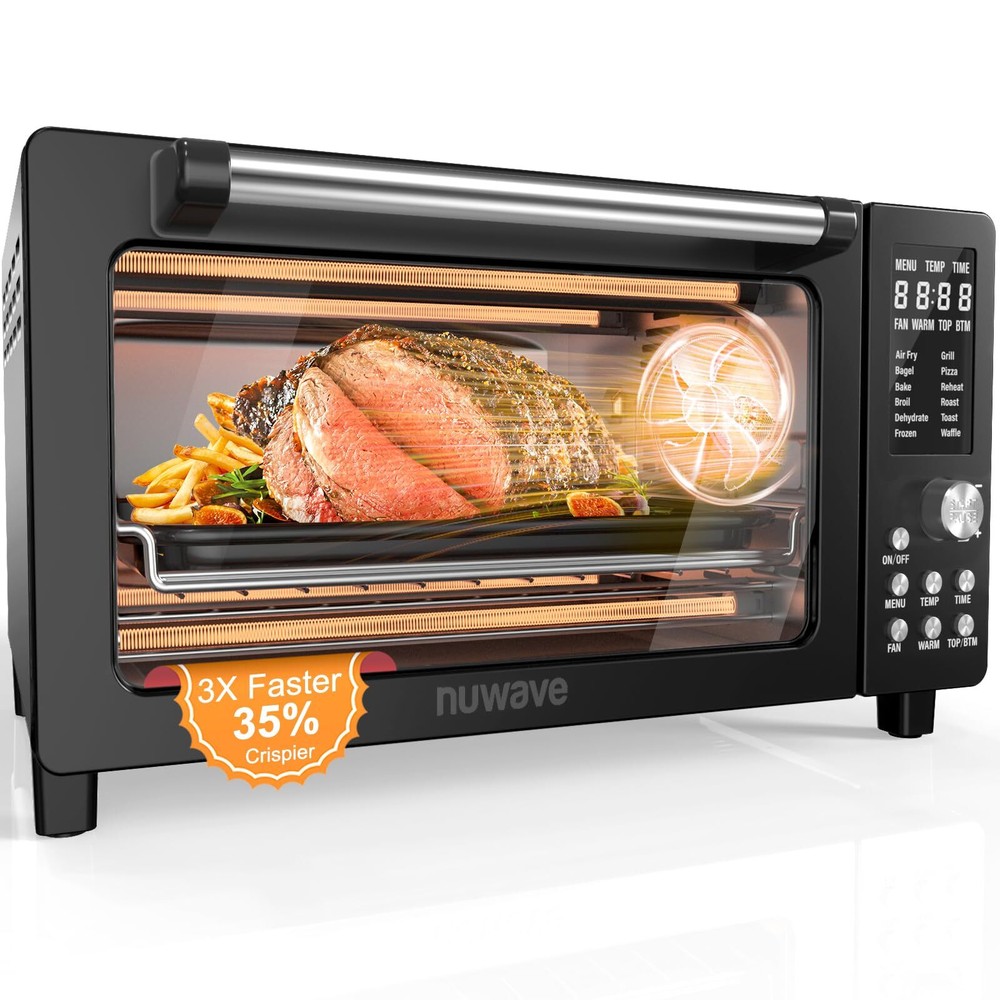 Bravo Pro Smart Air Fryer Toaster Oven Combo, Airfryer Convection Oven Counte...