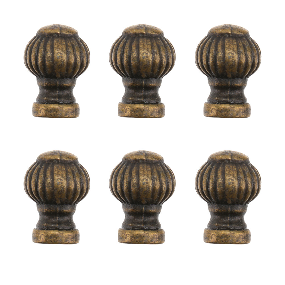 6-Pack Antique Vintage Cabinet Drawer Knobs with Elegant Handle Pulls for Dressers