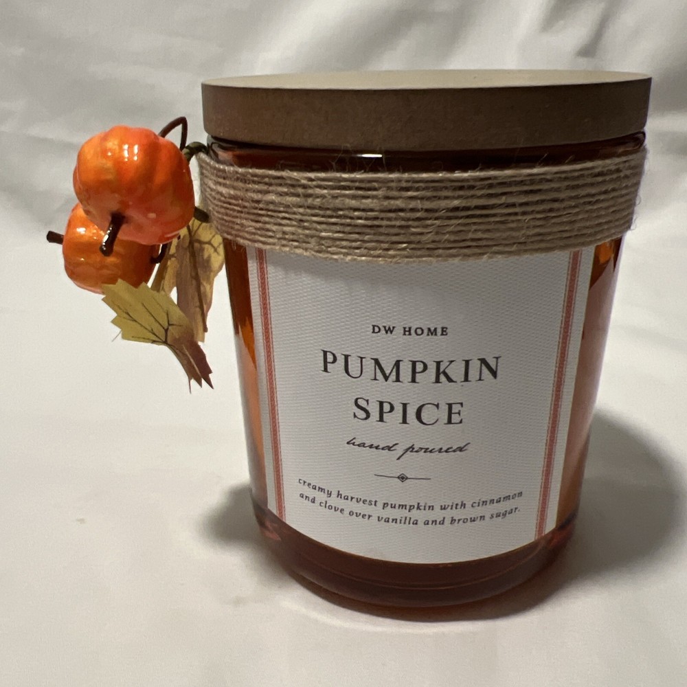 DW Home Pumpkin Vanilla Cinnamon Clove Spice Scented Candle 9.5 oz