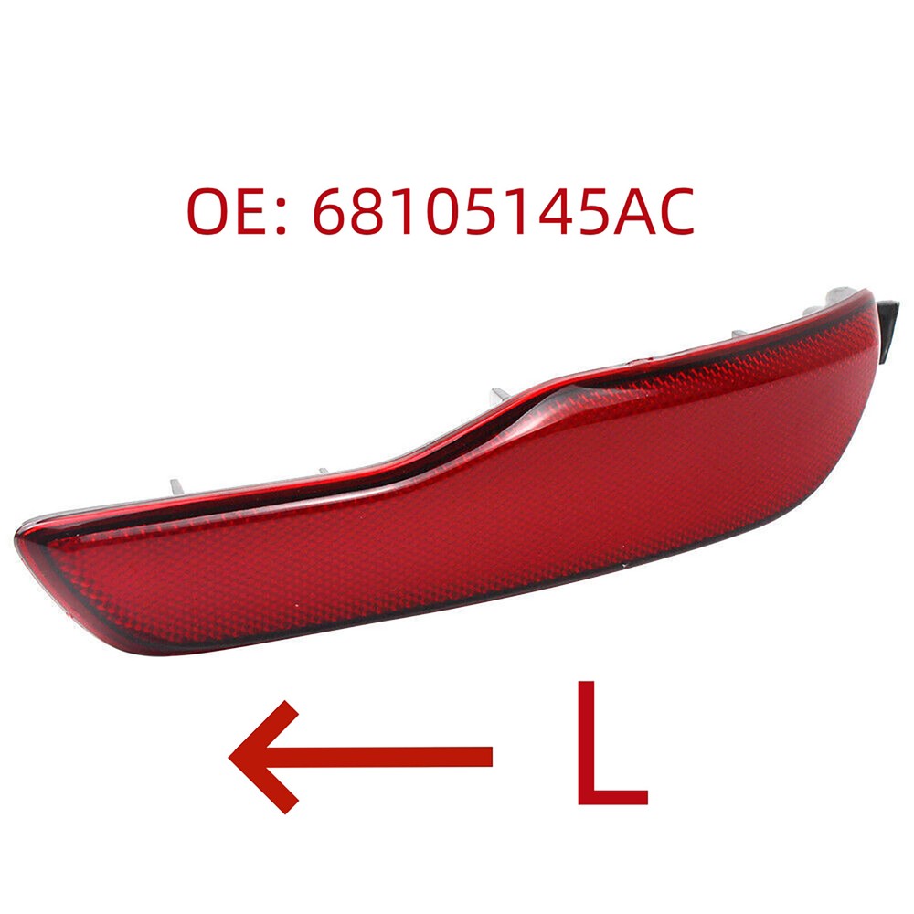 For Jeep Cherokee 2014-18 Rear Left Bumper Reflector Red Lens 68105145AC
