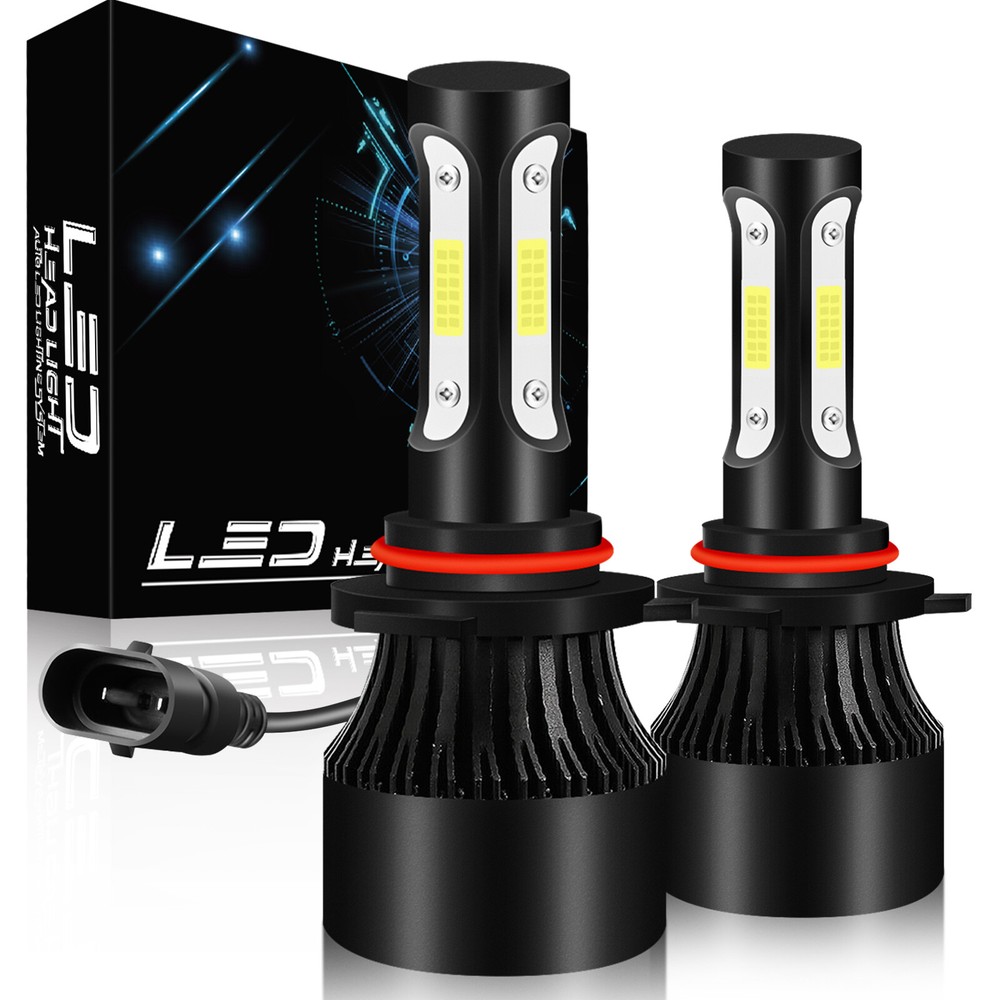 4-Sides 9006 LED Headlight Bulbs Low Beam Super Bright White Conversion Kit 60W