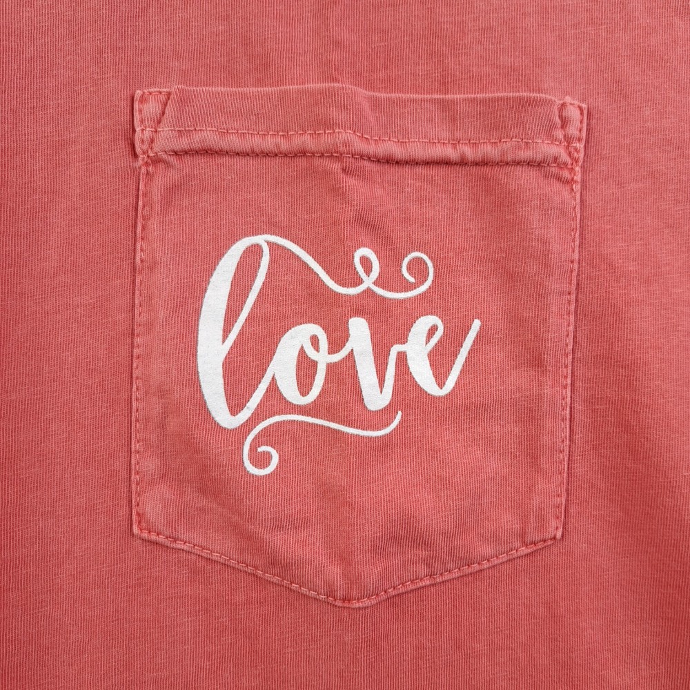 Christian Love Unisex T-Shirt 2XL Salmon Pink NWT Lifeway Tee
