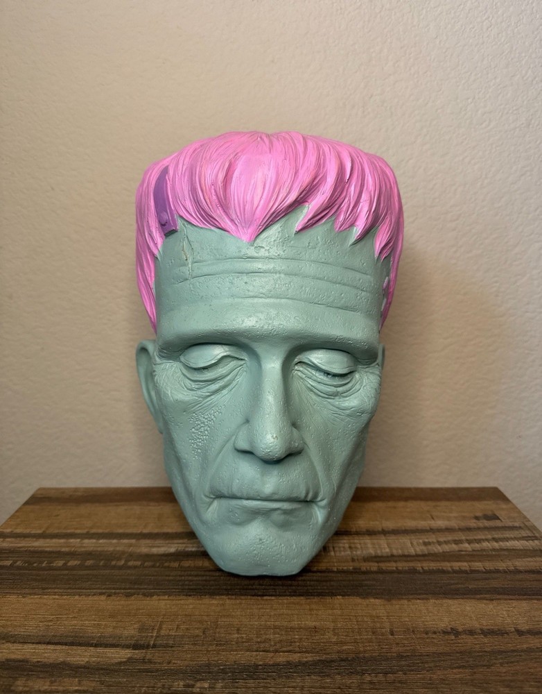 Spooky Summerween Frankenstein Monster Head Decor