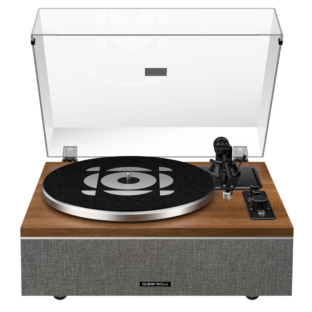 QLEARSOUL ONE-S Vinyl Record Player with Bluetooth Input/Output, All-in-One V...