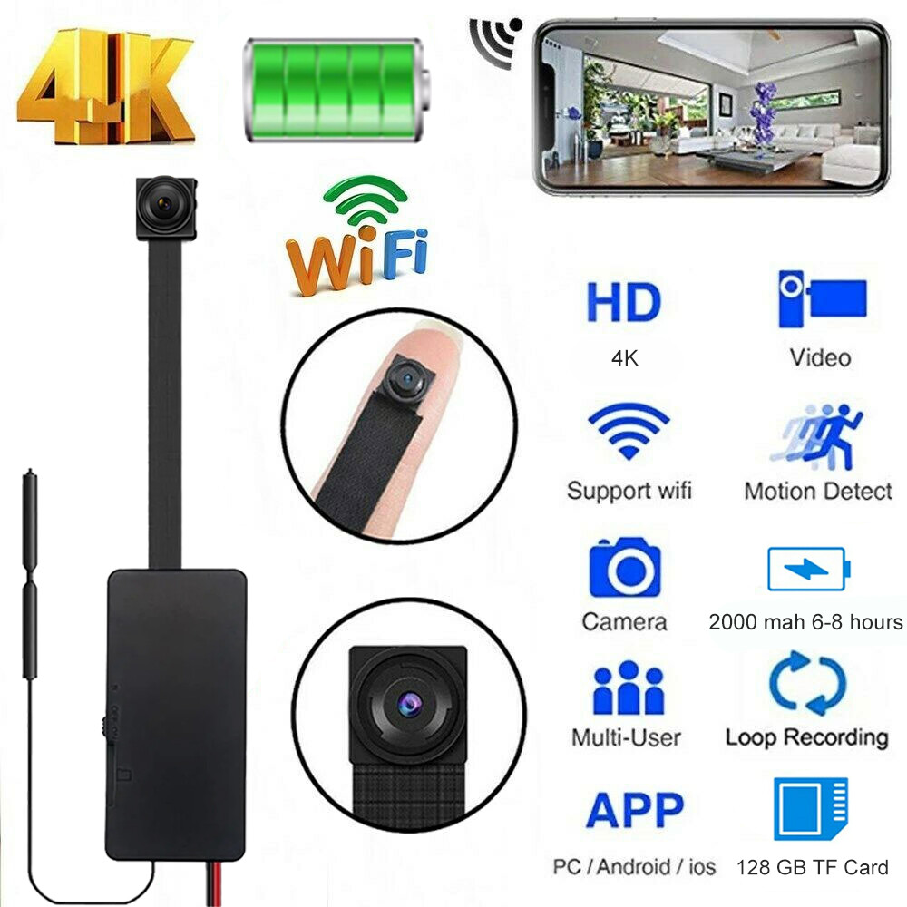 Mini Wifi IP Camera HD 1080P 4K DIY Module Video Recorder Remote View Camera