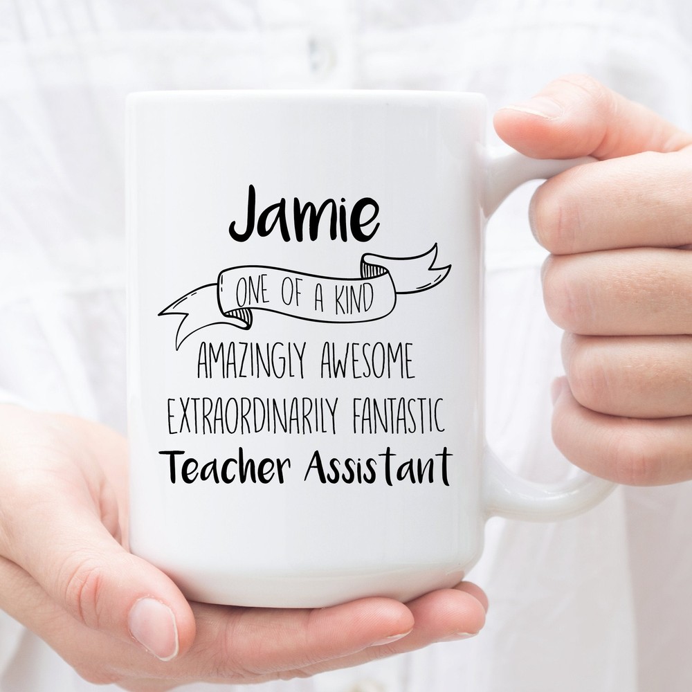 Personalized Coffee Mug For Teacher Assistant Custom Gifts For Teacher Assistant