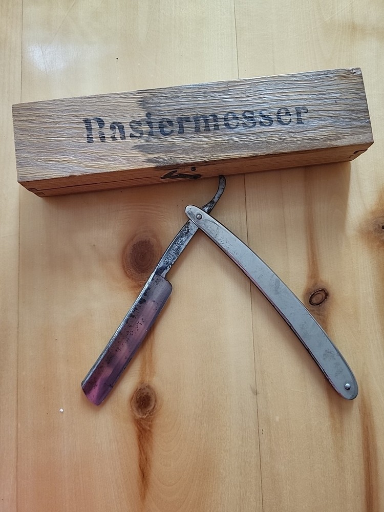 RASIERMESSER STRAIGHT RAZOR MADE SOLINGEN GERMANY