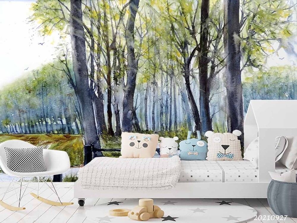 3D Forest Oil Painting Wall Murals Wallpaper Murals Wall Sticker 25