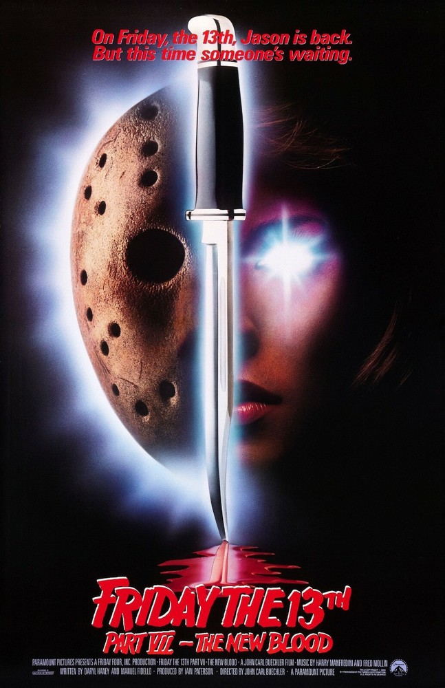 Friday The 13th Part VII The New Blood 11x17 Horror Movie Poster