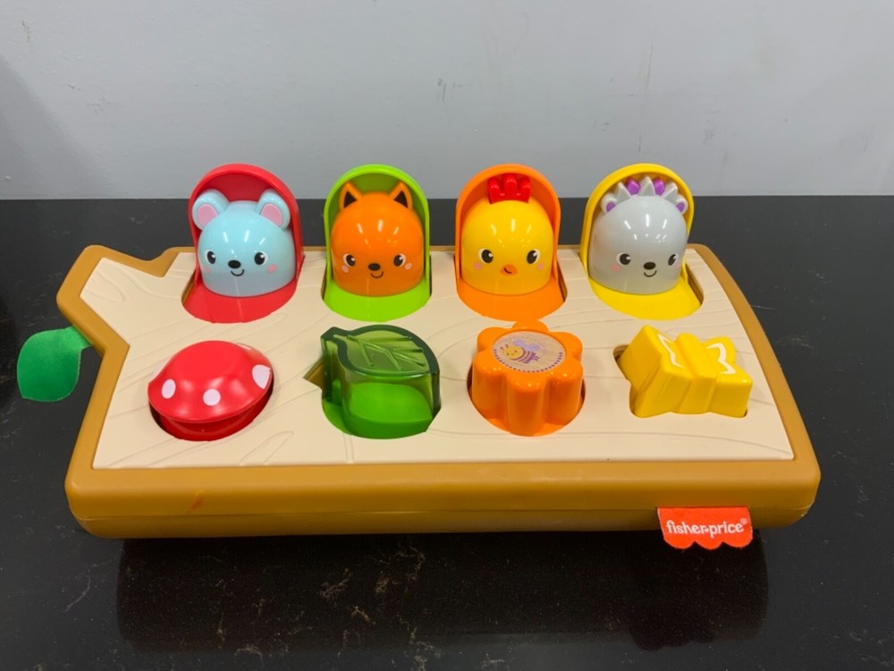 Fisher-Price Animal Pop-Up Sensory Toy for Babies 9 Months and Up  