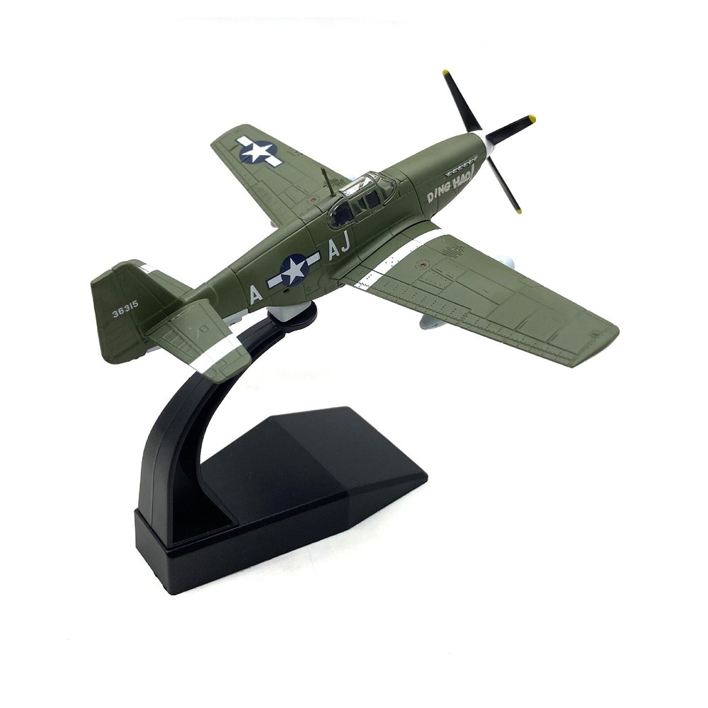 1:72 Military WW2 P-51B Mustang Fighter Alloy Aircraft Model Plane Ornaments G