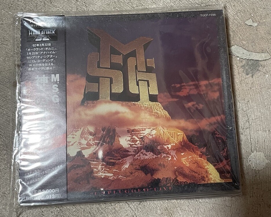 MSG Michael Schenker Robin McAuley Unplugged Live CD ORIGINAL JAPAN CD OBI