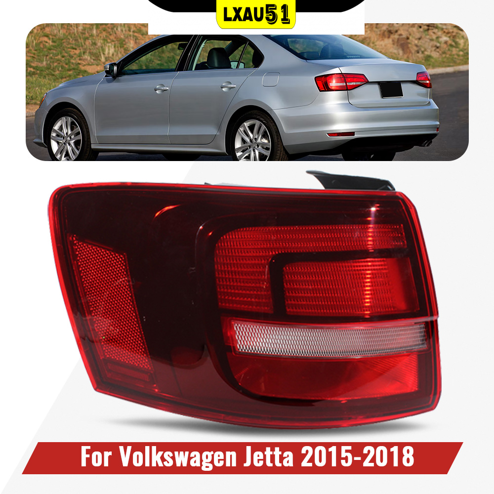 For VW Jetta 2015-18 Left Outer Tail Light Rear Lamp w/ LED Side Light Indicator