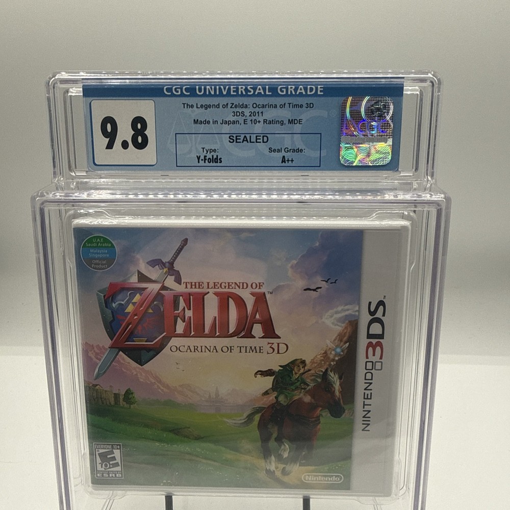 Legend of Zelda Ocarina of Time 3D Nintendo 3DS Sealed New CGC 9.8 A++ Graded