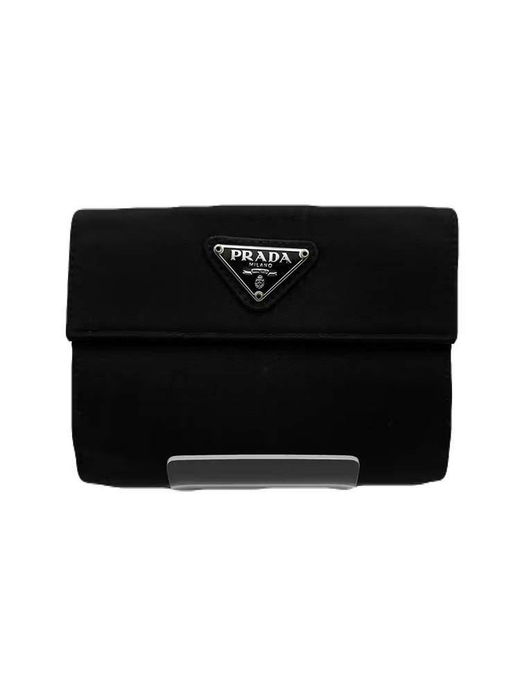 Prada Black Leather Wallet Pre-Owned Model E0314-6