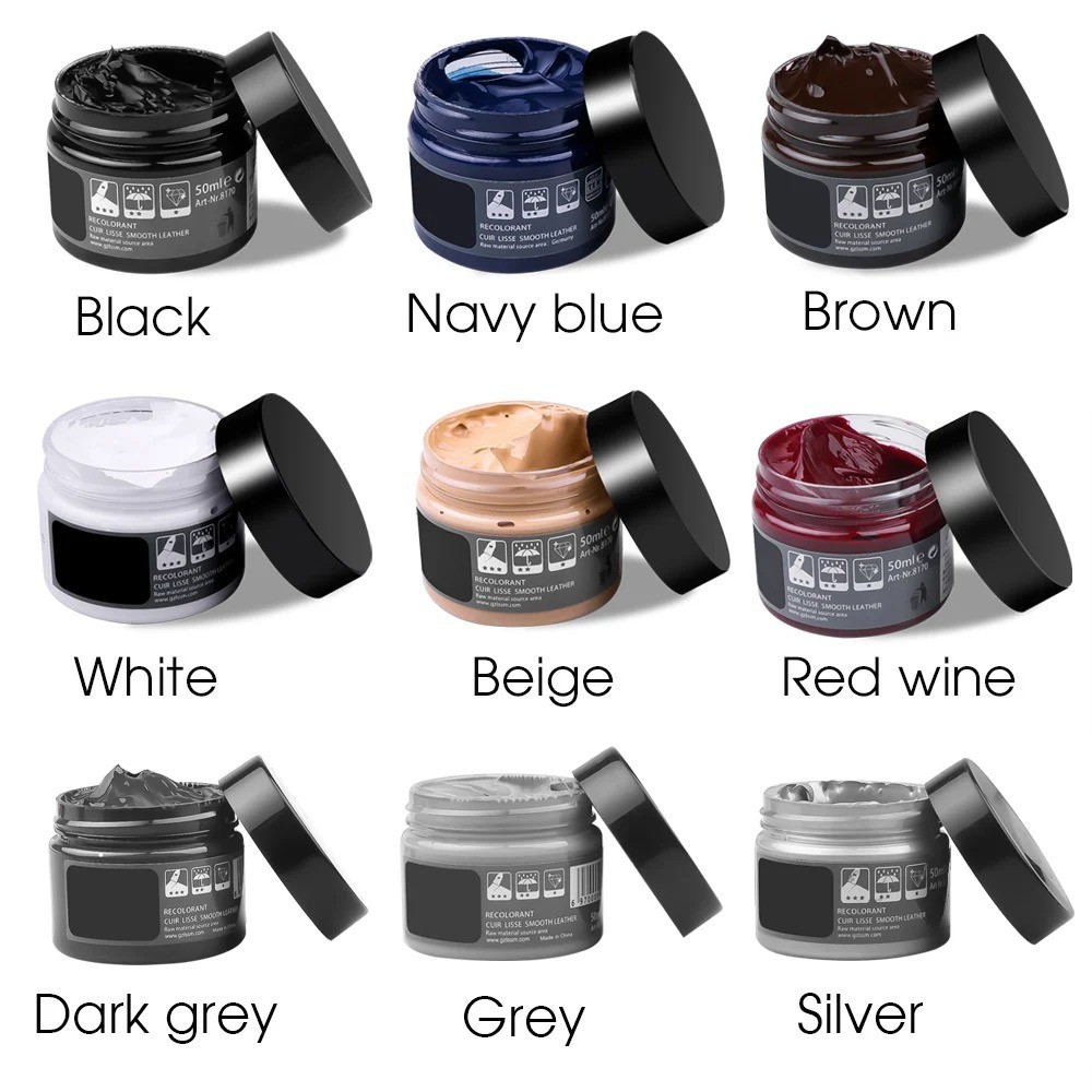 Car Leather Vinyl Repair Kit Leather Paint Cleaner for Auto Seat Sofa Leather