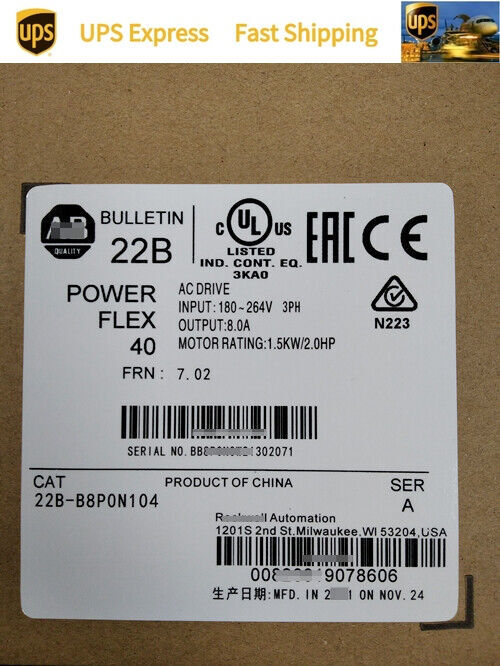 22B-B8P0N104 New Factory Sealed AB 1 YEAR WARRANTY FAST DELIVERY 1PCS VERY GOOD-image