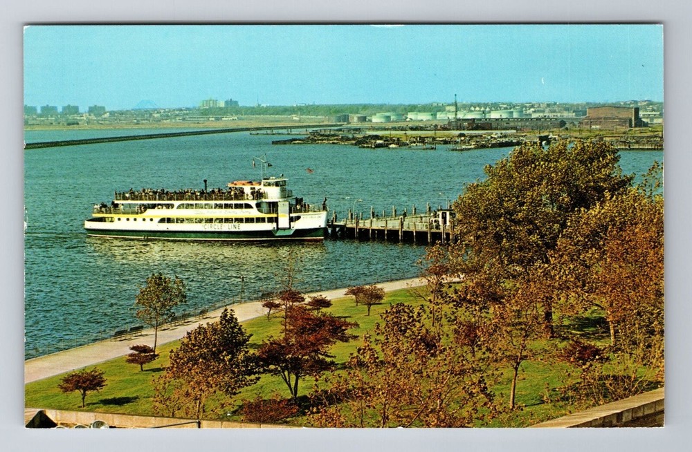 Vintage Liberty Island NY Statue of Liberty National Monument Postcard