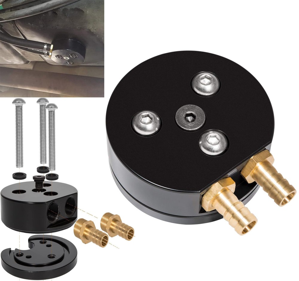 Diesel Gas Fuel Tank Dual-Port Sump Kit For AirDog FASS Dodge Cummins Duramax