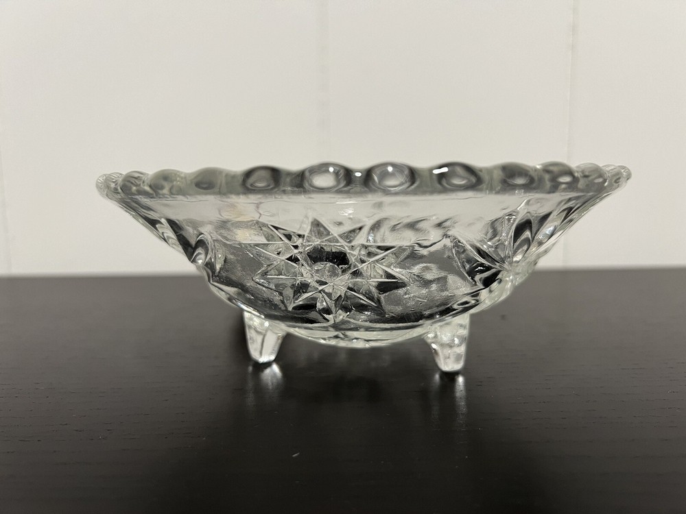 Vintage Anchor Hocking Prescut Star of David 7-Inch Serving or Fruit Bowl