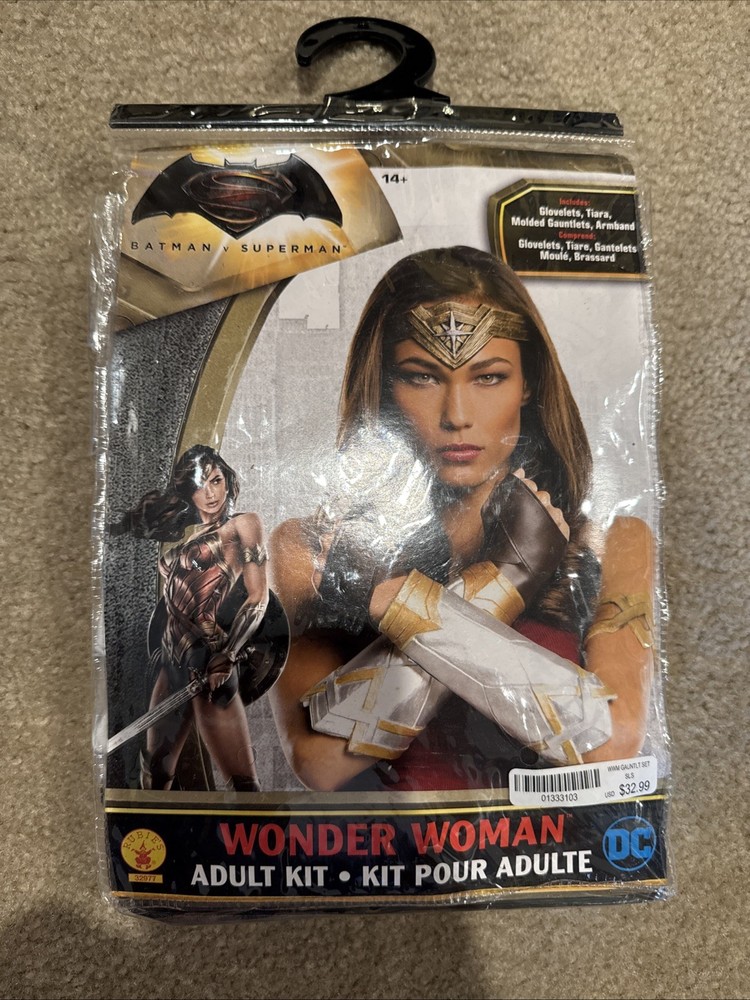 Halloween Cosplay Kit Wonder Woman Batman vs Superman Adult Size Accessories New