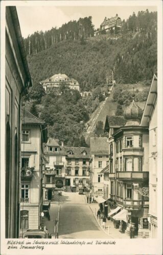 Postcard Wildbad in the Black Forest Uhlandstraße (No.9452)