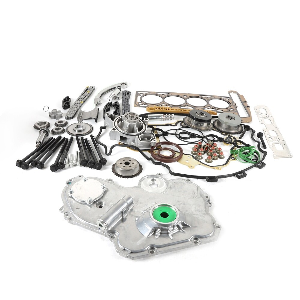 Timing Chain Oil Pump Selenoid Actuator Gear Cover Kit For GM Ecotec 2.0L 2.4L