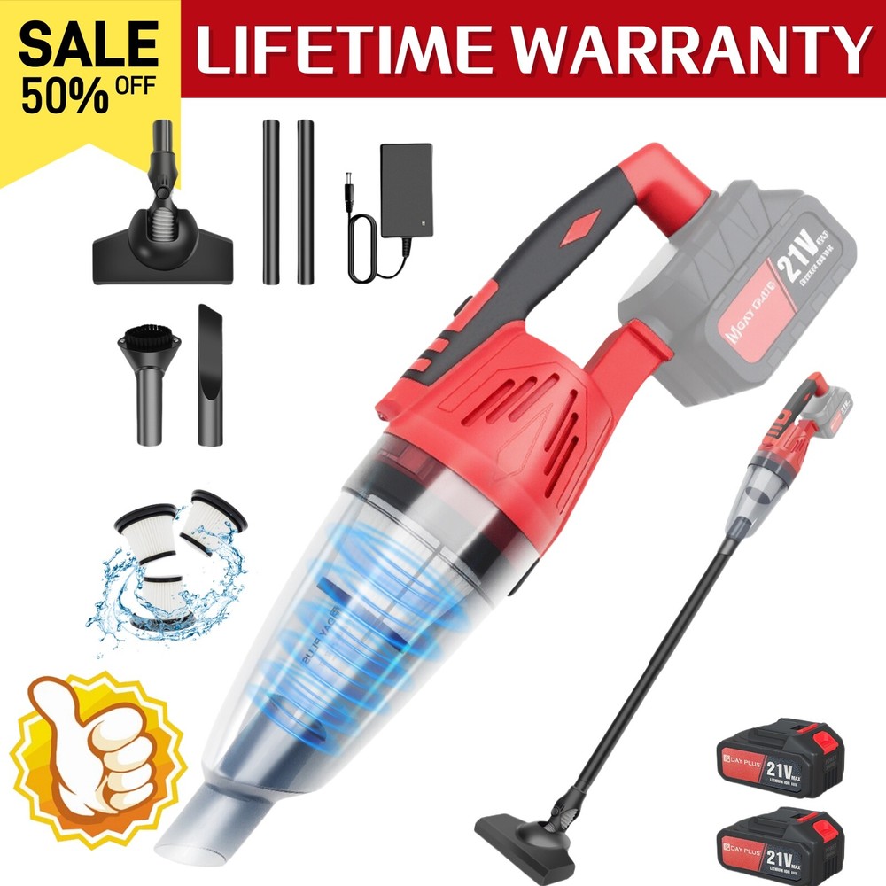 Rechargeable 3 in1 Cordless Vacuum Cleaner Stick Powerful Handheld Wireless Vac