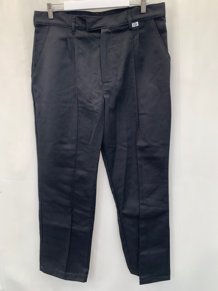 Klopman Mens Black Work Trousers W36 L31 Durable Polyester Blend