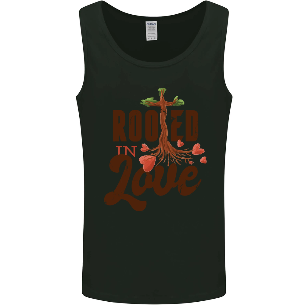 Christian Jesus Rooted in Love Men's Vest Tank Top