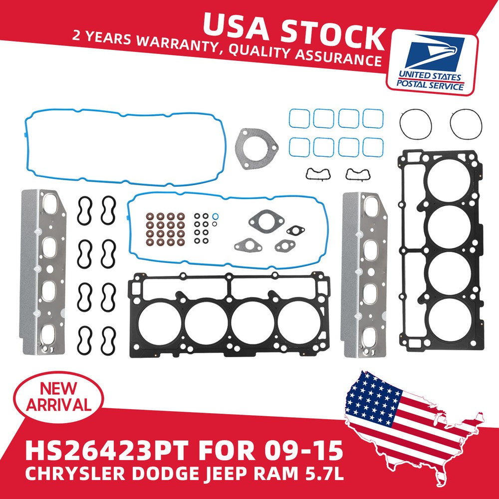 New MLS Head Gasket Set HS26423PT Fits 09-15 Chrysler Dodge Jeep Ram HEMI OHV