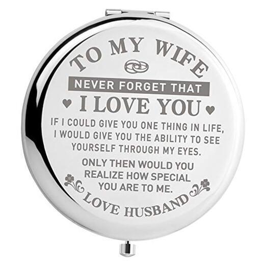 Portable Travel Makeup Mirror – Perfect Birthday Gift for Wife