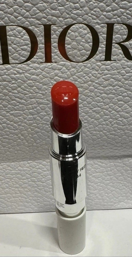 Dior Addict Stellar Shine Lipstick 744 Party Red Full Size with White Cap