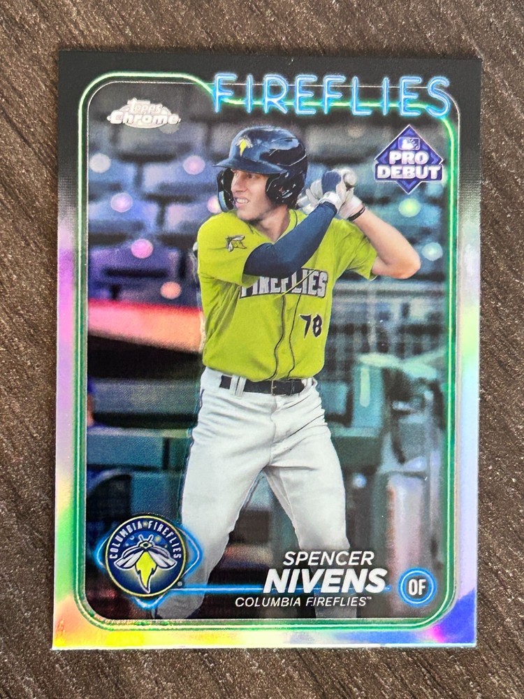 2024 Topps Pro Debut - Chrome #PDC-177 Spencer Nivens (RC) - Fireflies