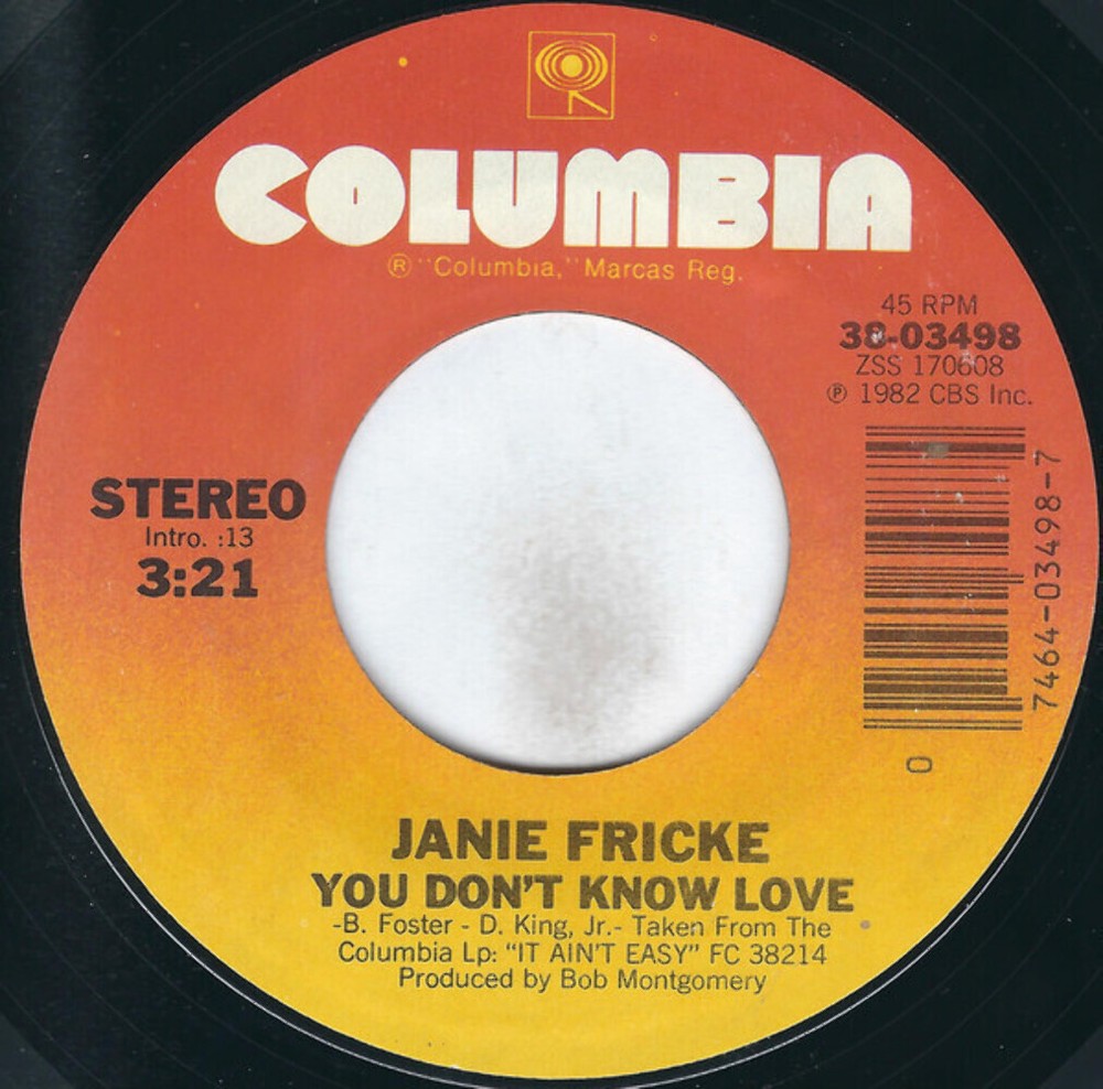 Janie Fricke - You Don't Know Love / Heart To Heart Talk (7