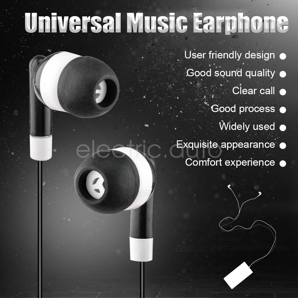 3.5mm Jack Wired Earbuds Headset In-Ear Earphone Headphone For Phone Computer US
