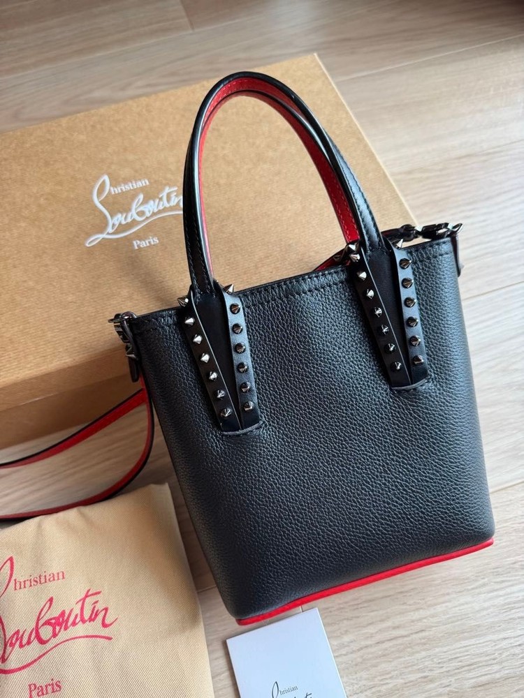Christian Louboutin Cabata N/S Mini Tote Bag w/ Strap Dust Bag Box