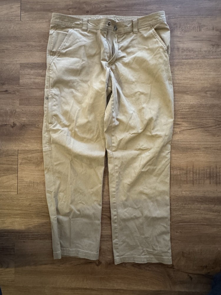 Columbia Men's 36x30 Beige Canvas Carpenter Work Pants