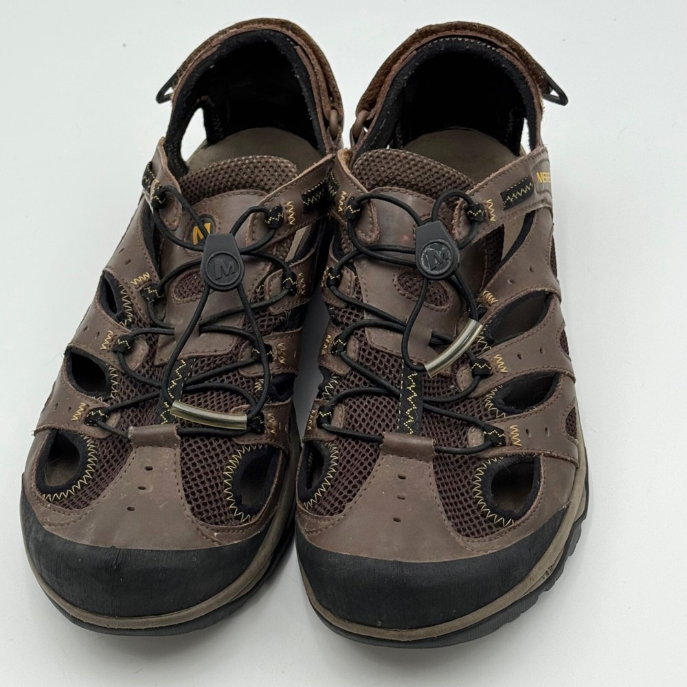 Merrell Portage Web Sandals Dark Earth Water Trekking Performance Footwear