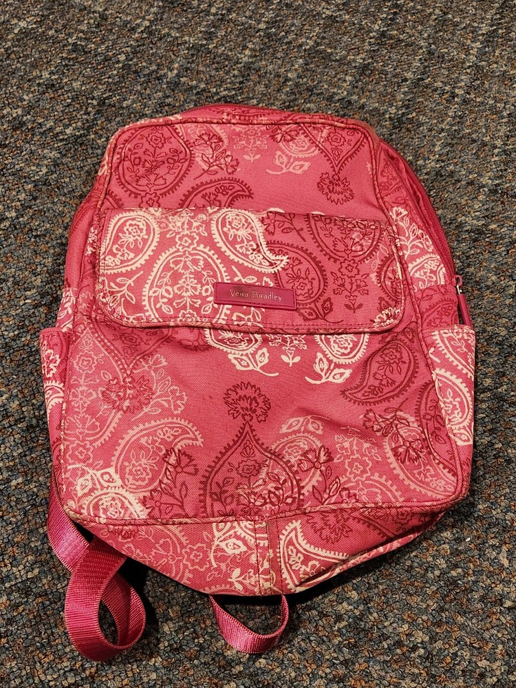 Vera Bradley Canvas (no quilting or padding) Backpack Med size NWT Paisley