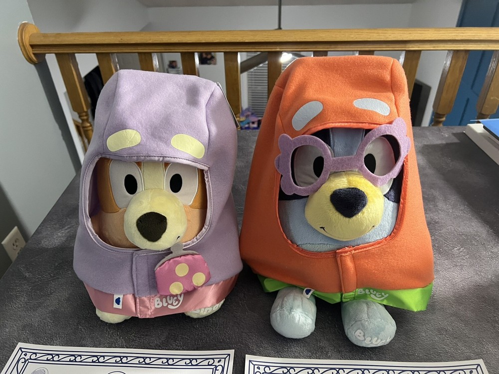 NWT Build-A-Bear Bluey ‘The Grannies’ Janet & Bingo Granny Rita Plush Puppy SET