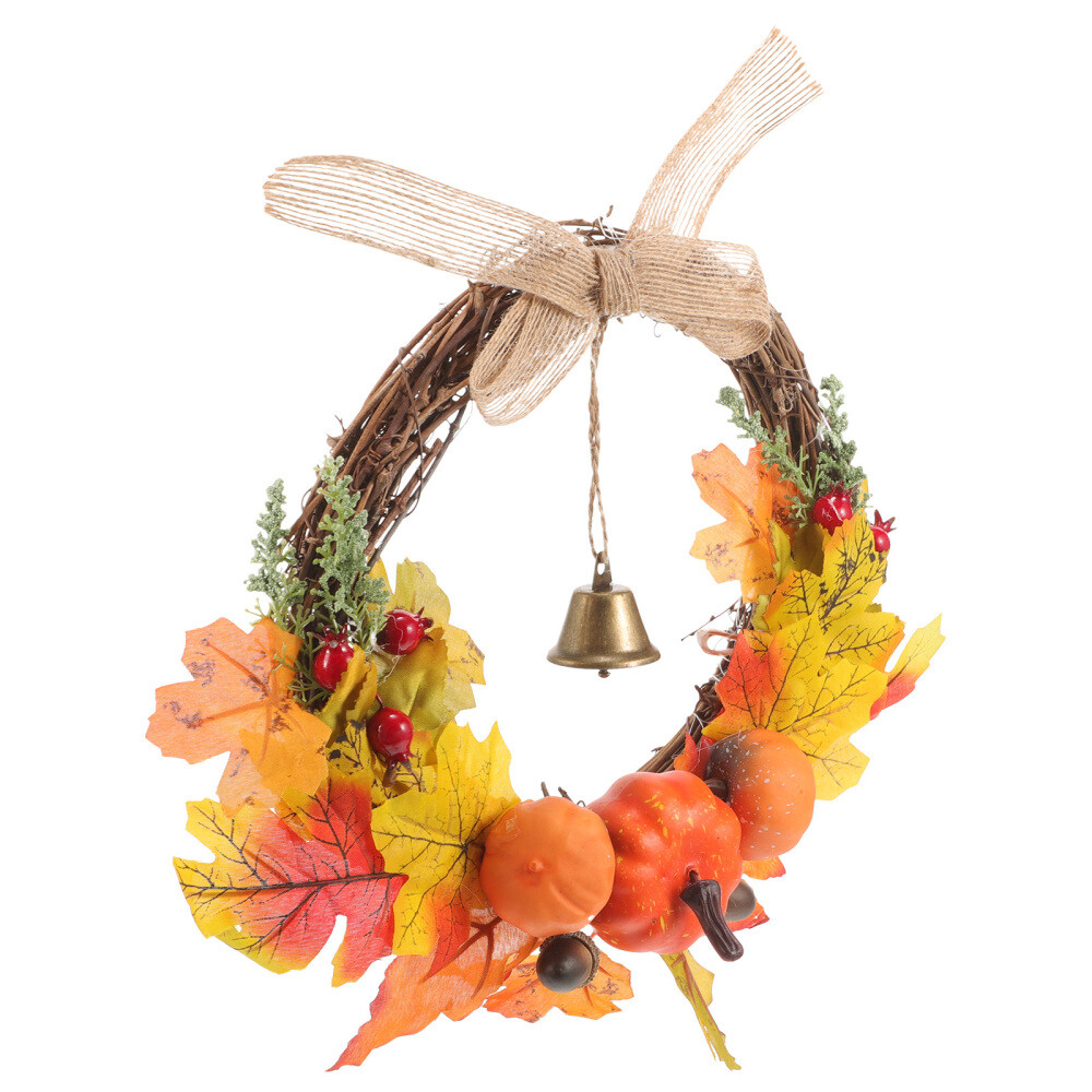 Fall Leaves Garland for Front Door - Christmas & Seasonal Decor  