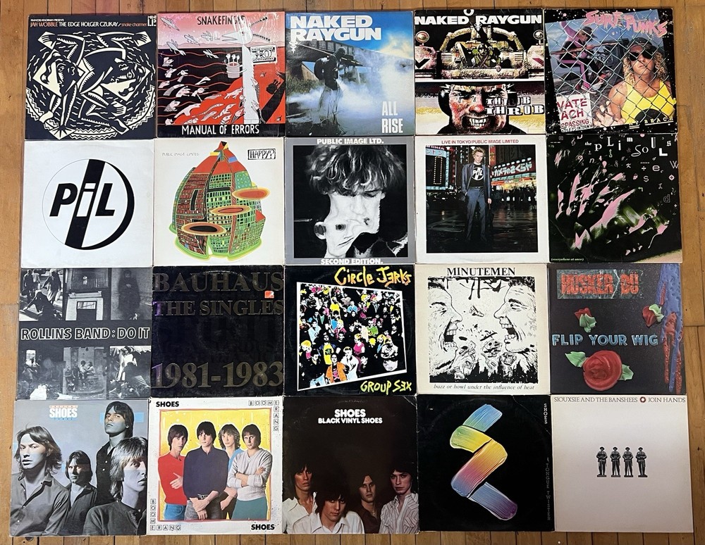 20 Punk  Vinyl LP  Lot - Circle Jerks, Siouxsie,  PiL, Bauhaus, Hüsker Dü, Shoes