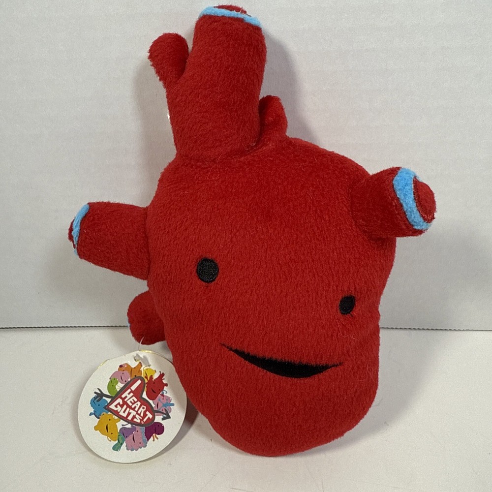I Heart Guts 7.5 inch Red Heart Plush Stuffed Organ with Tags New 2010
