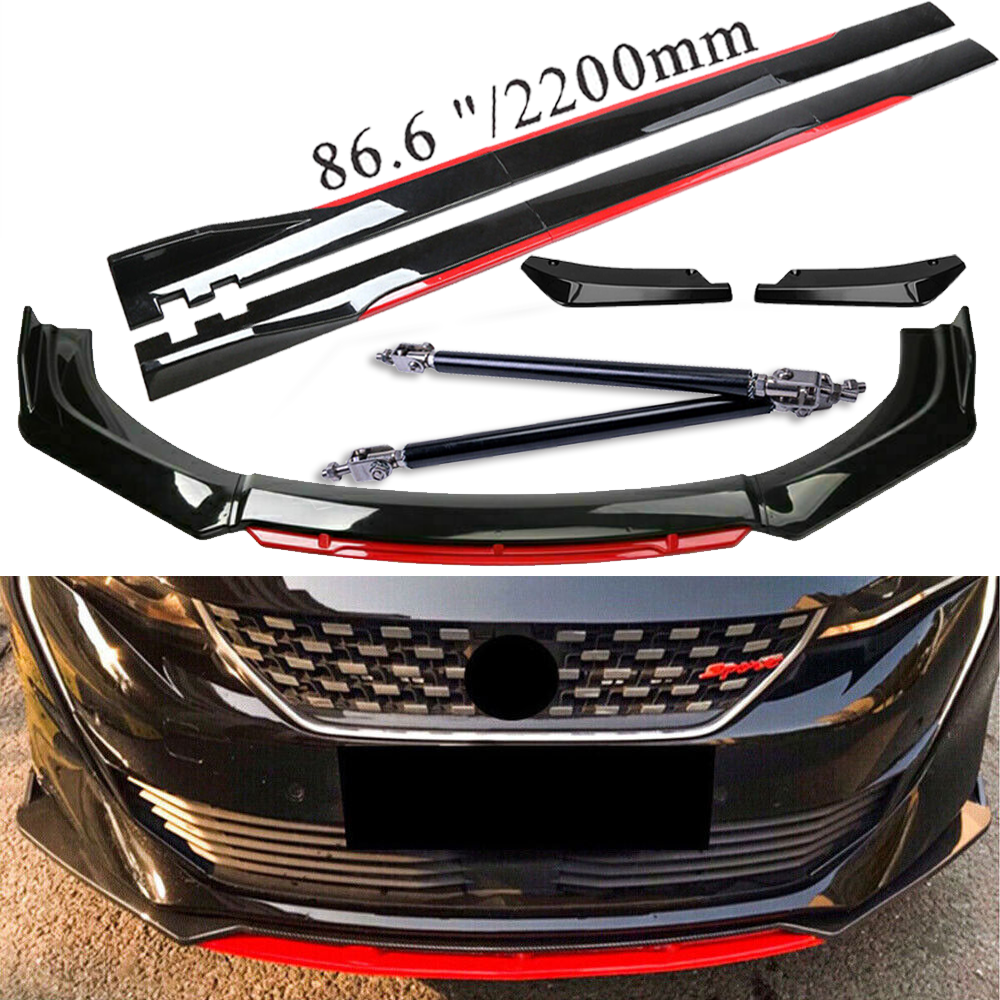 For Honda Accord Front Bumper Lip Spoiler Splitter /Side /Skirt Body