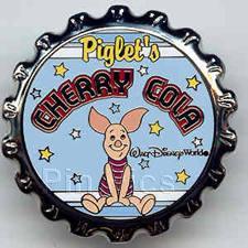 Disney WDW Piglet Cherry Cola Soda Pop Series Pin