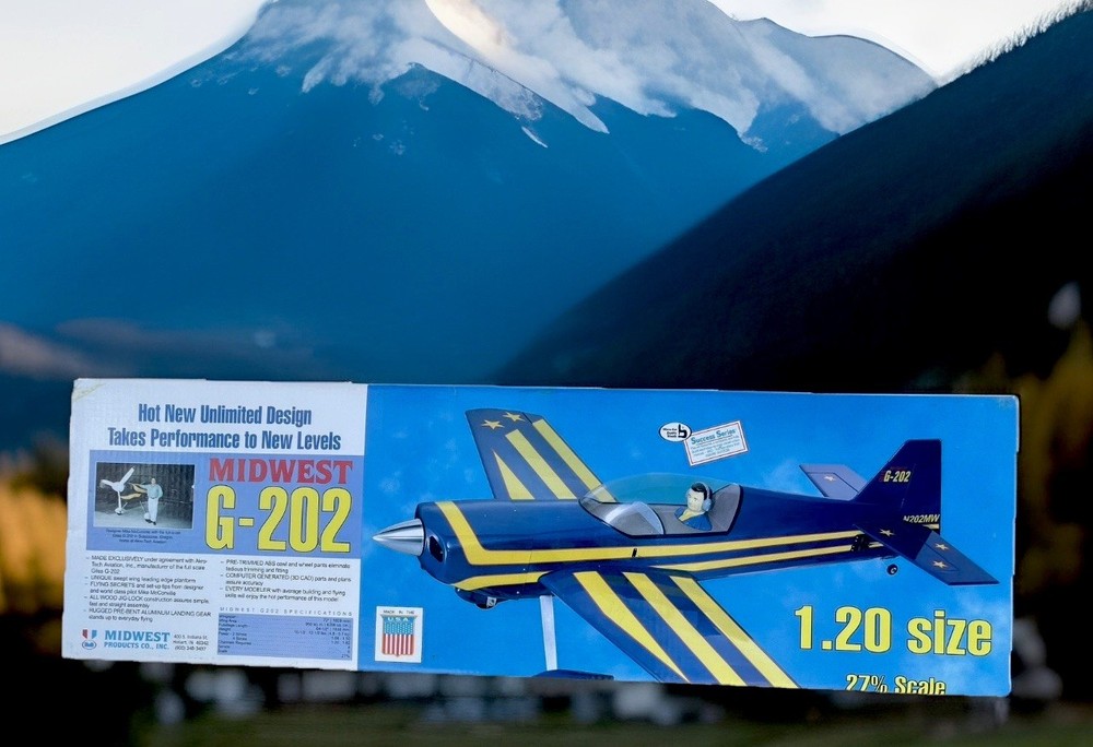 Midwest Products G-202 1:20 27 Scale 72” Wingspan Vintage Wooden RC Plane Kit!